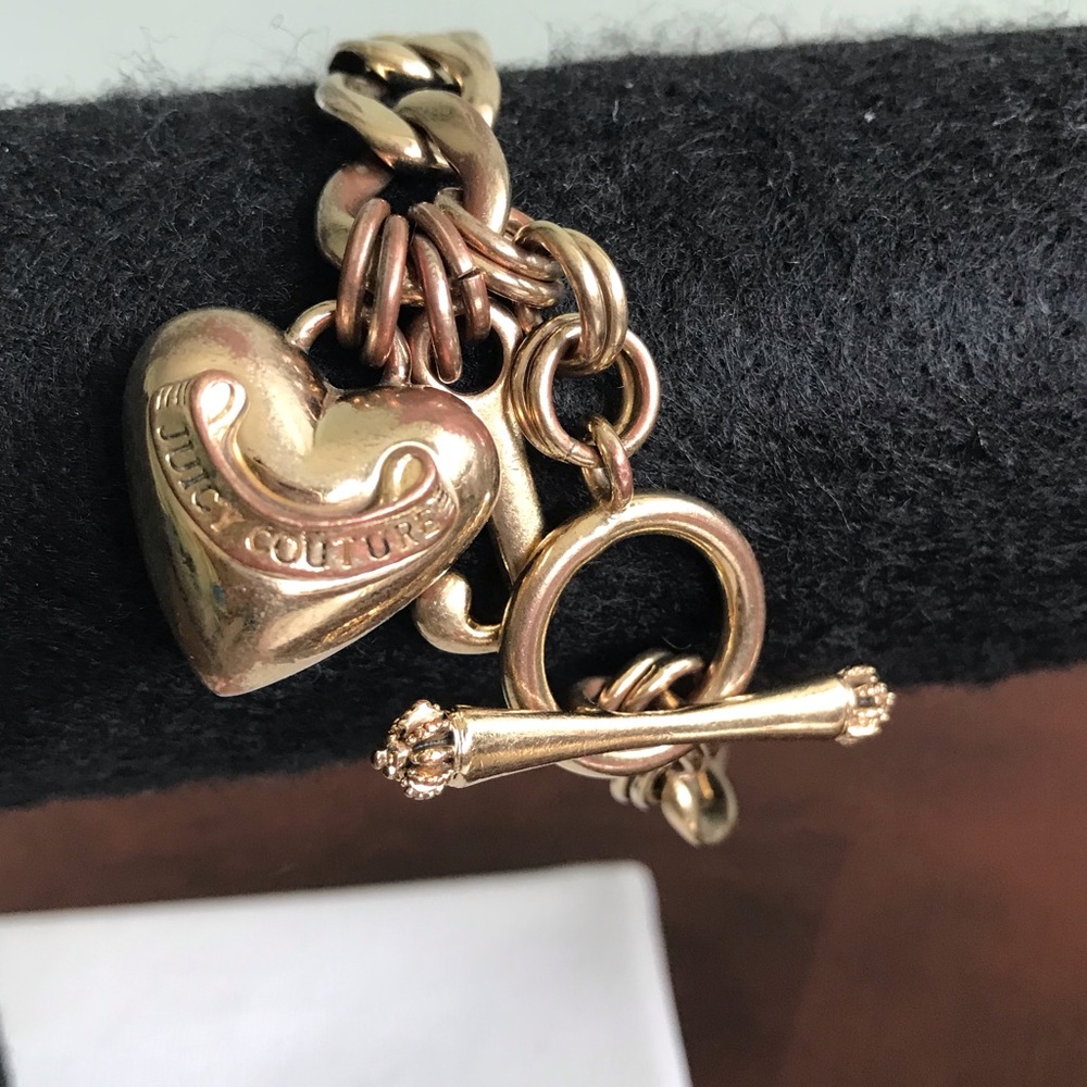 Bracelet Juicy Couture Y2K puffy heart toggle bracelet